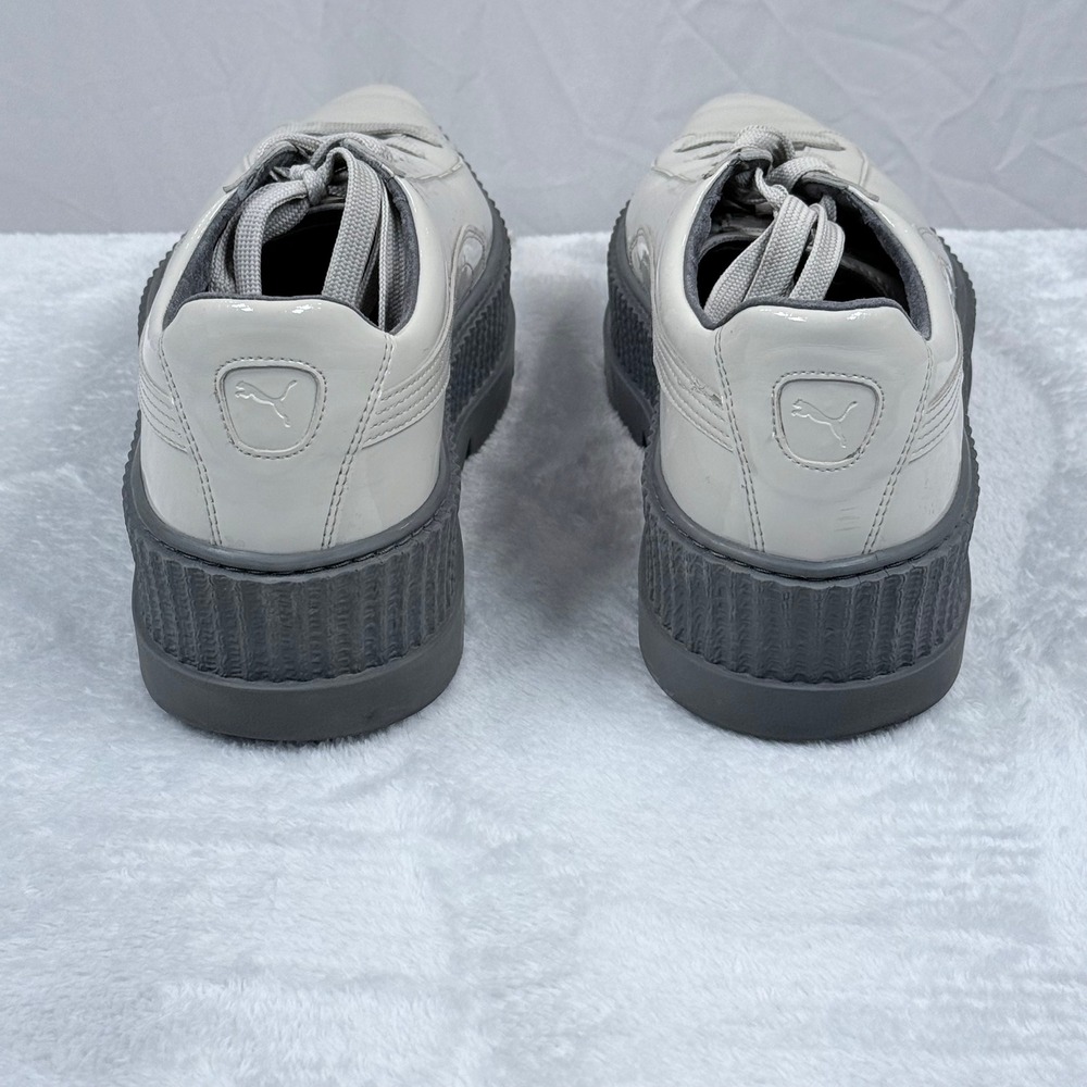 Puma Glossy Beige and Black Platform Sneakers - Picture 5 of 11